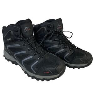 Nortiv8 Mens Size 15 Black Lace Up Ankle High Waterproof Hiking Trekking Boots